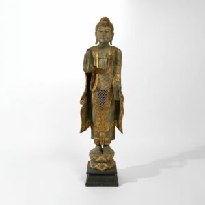 Tall Buddha Statue in Wood